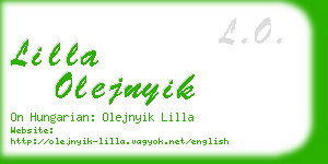 lilla olejnyik business card